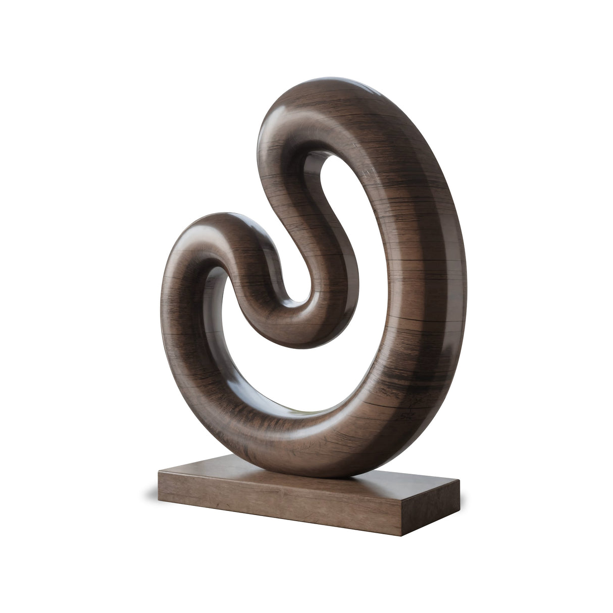 Farmhouse Large Twisted Spiral Floor Art For Contemporary Interiors