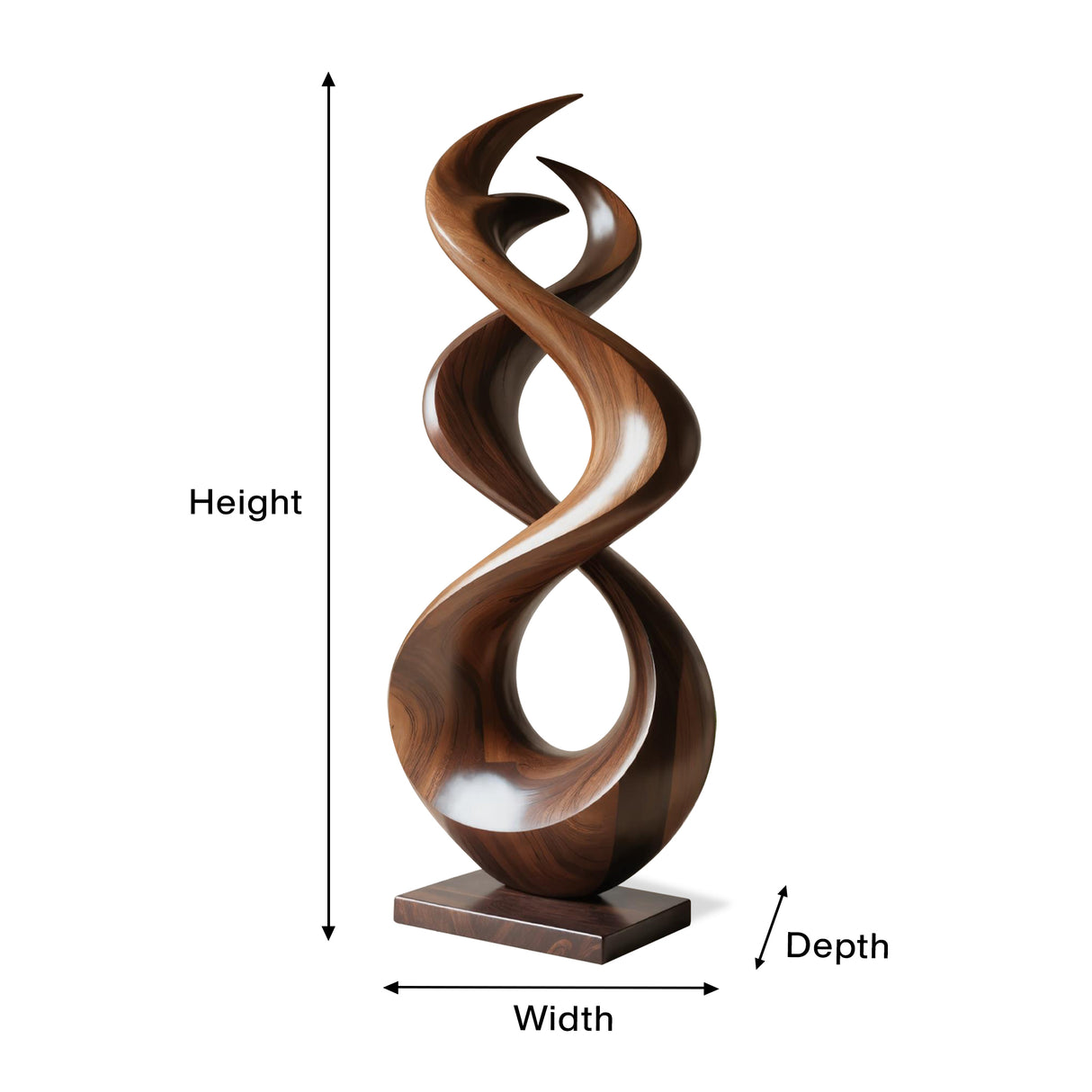 Rustic Abstract Sculpture For Outdoor Garden