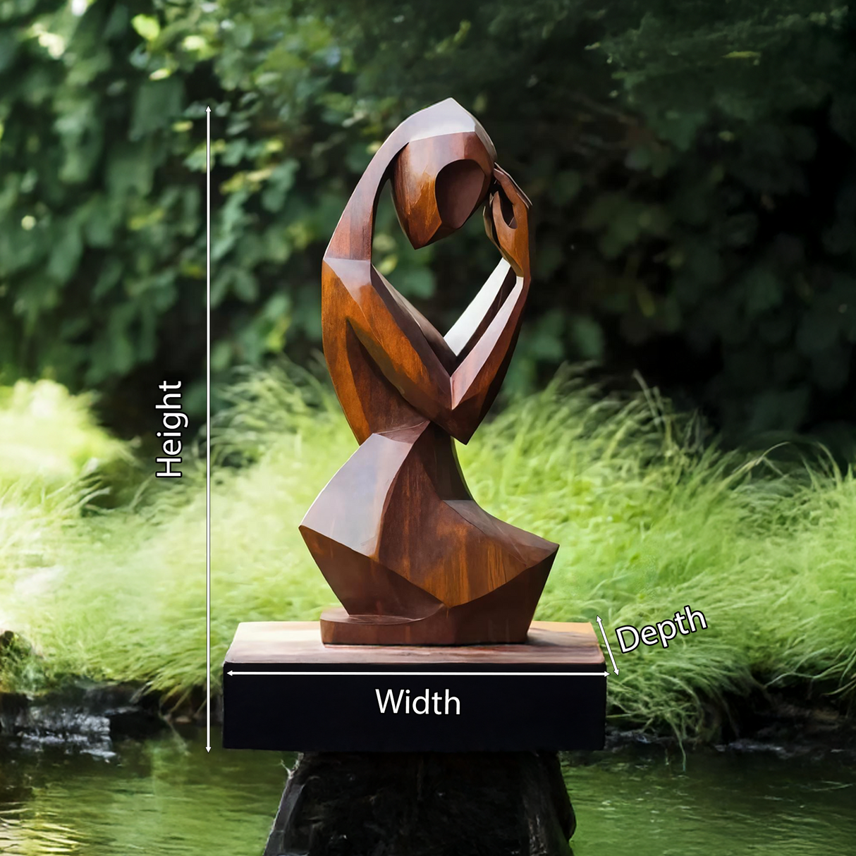 Mid Century Abstract Sculpture For Outdoor Modern Look