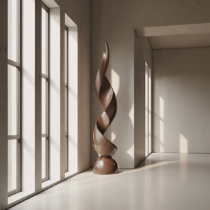 Handcrafted Organic Contemporary Landscape Sculpture For Office Decor