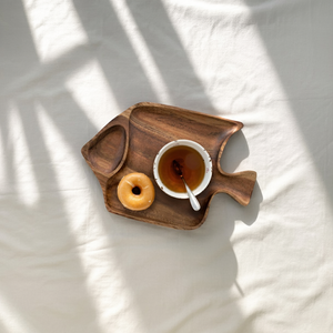 Playful Fish-Shaped Snack Tray For Breakfast Or Tea