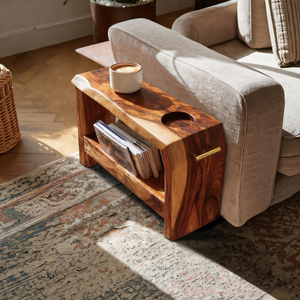 Mid Century Wooden Side Table For Living Room Decor