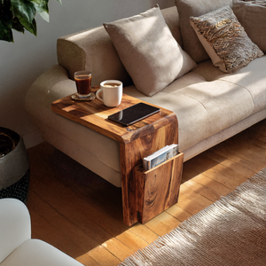 Modern Solid Wood Armrest For Living Room Decor