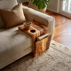 Handcrafted Live Edge Armrest For Furniture Decor