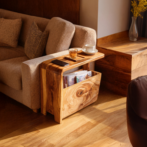 Handcrafted Live Edge Side Table For Elegant Furniture