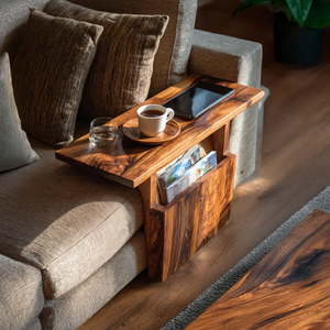 Modern Live Edge Armrest For Elegant Living Room