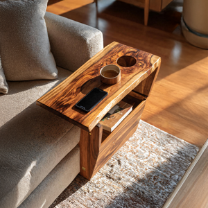 Farmhouse Solid Wood Armrest For Sofa Decor Ideas