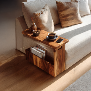 Handcrafted Solid Wood Armrest For Furniture Accent