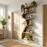 Modern Tree Wall Shelf With Branches For Living Room