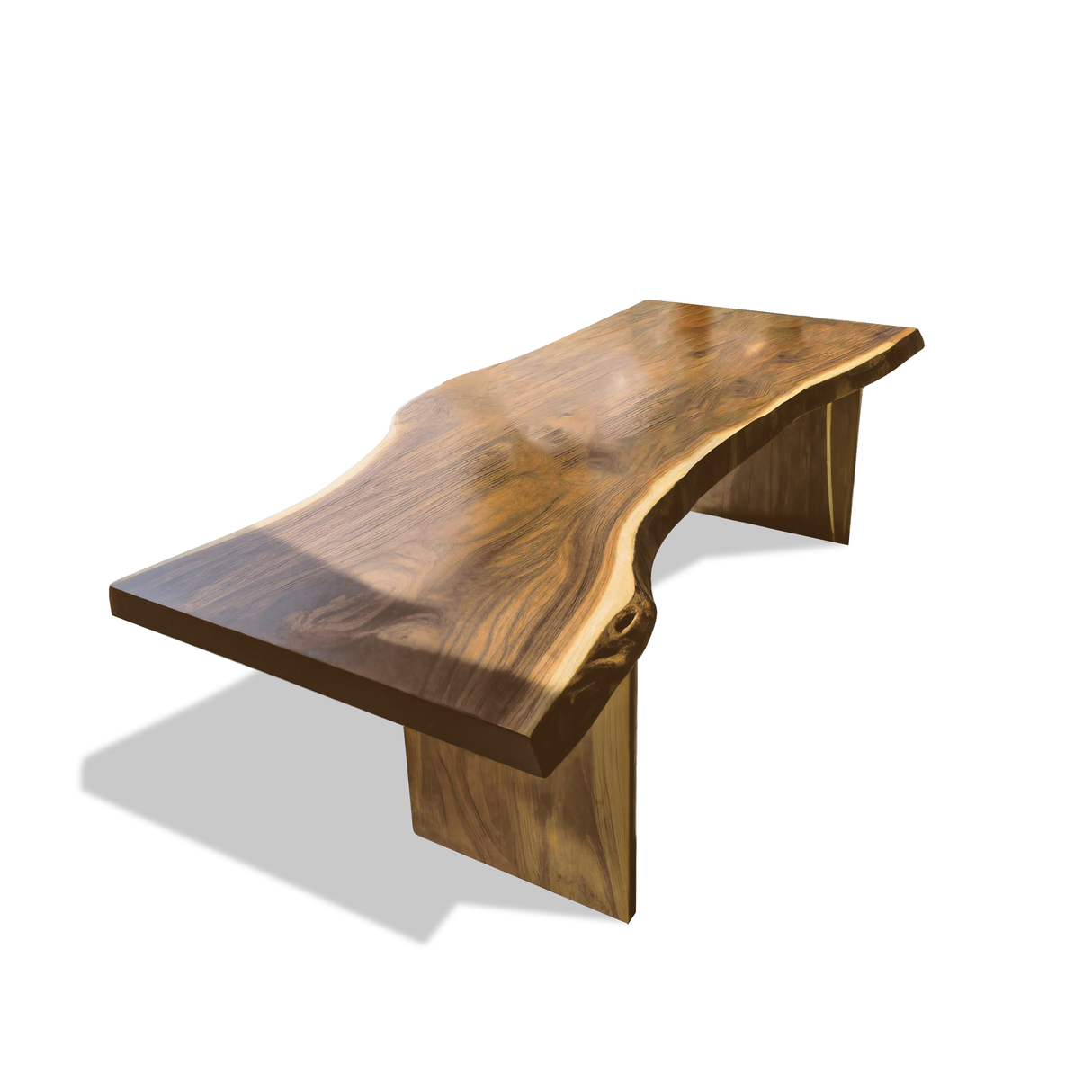 Modern Organic Curved Office Desk For Executive Or Creative Workspace