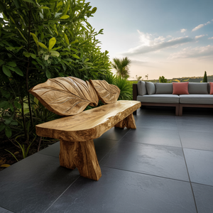 Live Edge Solid Wood Bench For Entryway Interior Decor