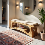 Modern Wooden Bench For Natural Bedroom Decor