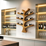 Rustic Wall Mounted Tree Branch Wine Holder For Kitchen