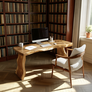 Modern Solid Wood Desk For Bedroom Work And Study Space