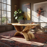 Handcrafted Solid Wood Desk For Home Office And Living Room