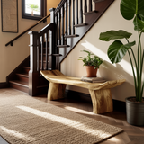 Solid Wood Entryway Bench For Foyer And Hallway Spaces