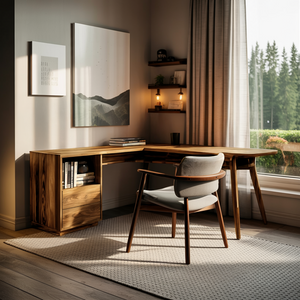 L Shaped Study Desk For Home Office