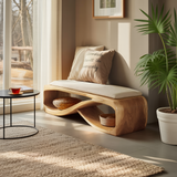 Contemporary Wooden Bench For Bedroom Furniture Decor