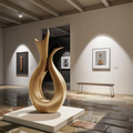 Farmhouse Abstract Sculpture For Furniture Rustic Decor