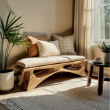 Handcrafted Solid Wood Bench For End-of-Bed Styling