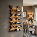Handcrafted Live Edge Wine Holder For Entryway Design Ideas