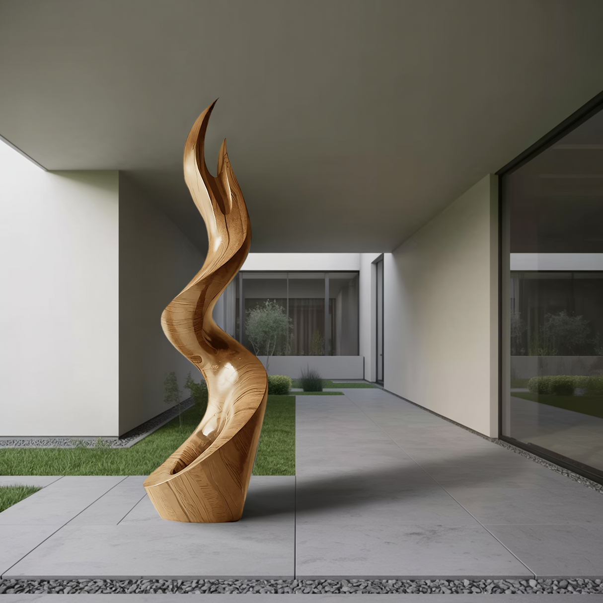 Mid Century Abstract Sculpture For Furniture Wall Art