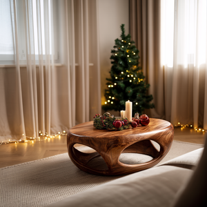 Farmhouse Solid Wood Coffee Table For Holiday Furniture Decoration