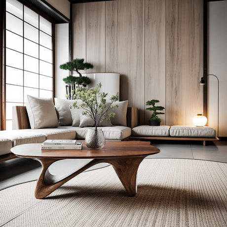 Farmhouse Low Table For Warm Living Room Feel