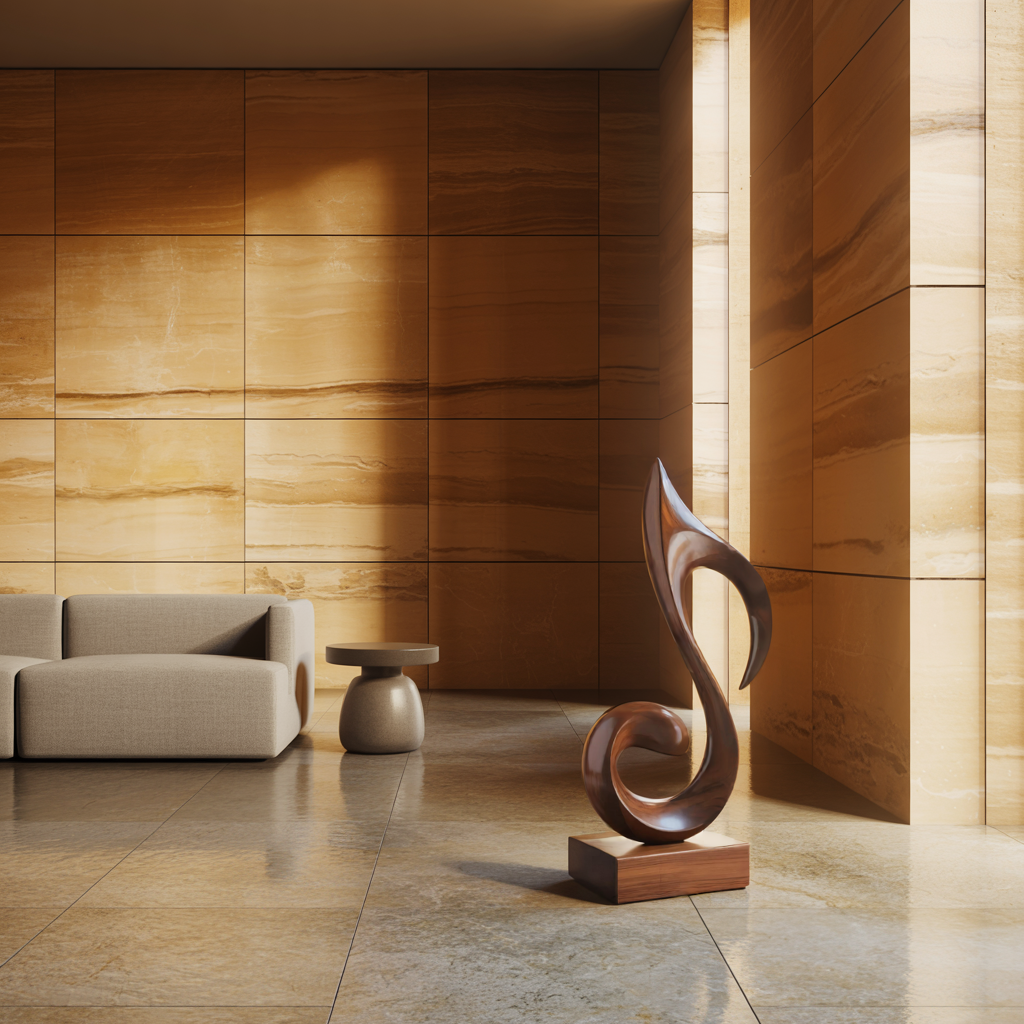 Mid Century Abstract Sculpture For Outdoor Garden Style