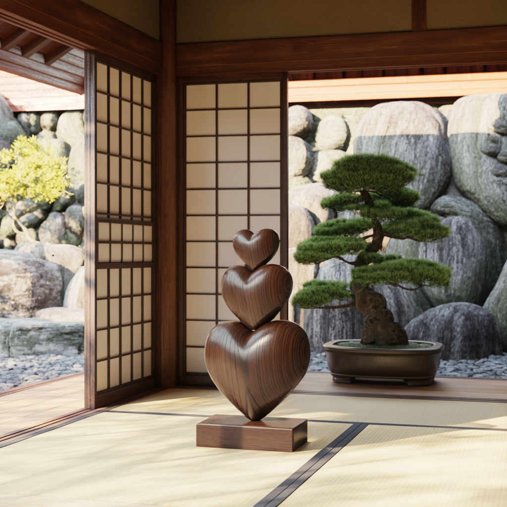 Handcrafted Wooden Sculpture For Furniture Unique Display