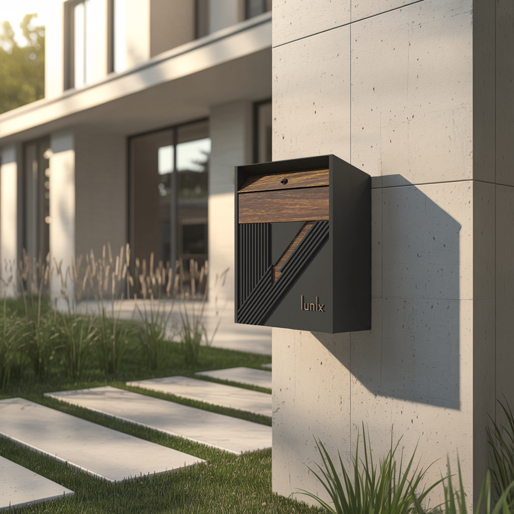 Farmhouse Solid Wood Sculpture Mailbox For Patio Yard Decoration