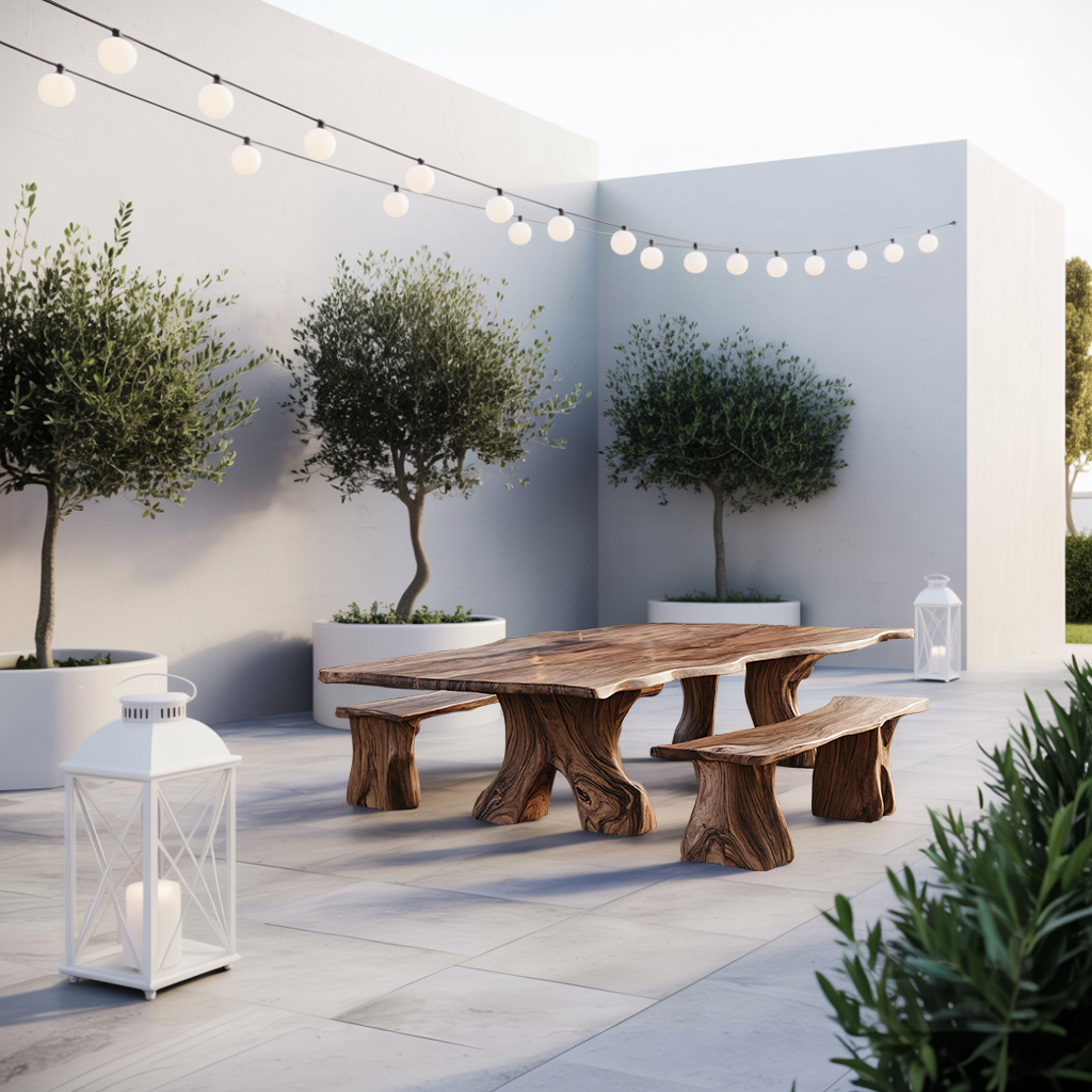 Farmhouse Wood Dining Table For Rustic Kitchen Decor