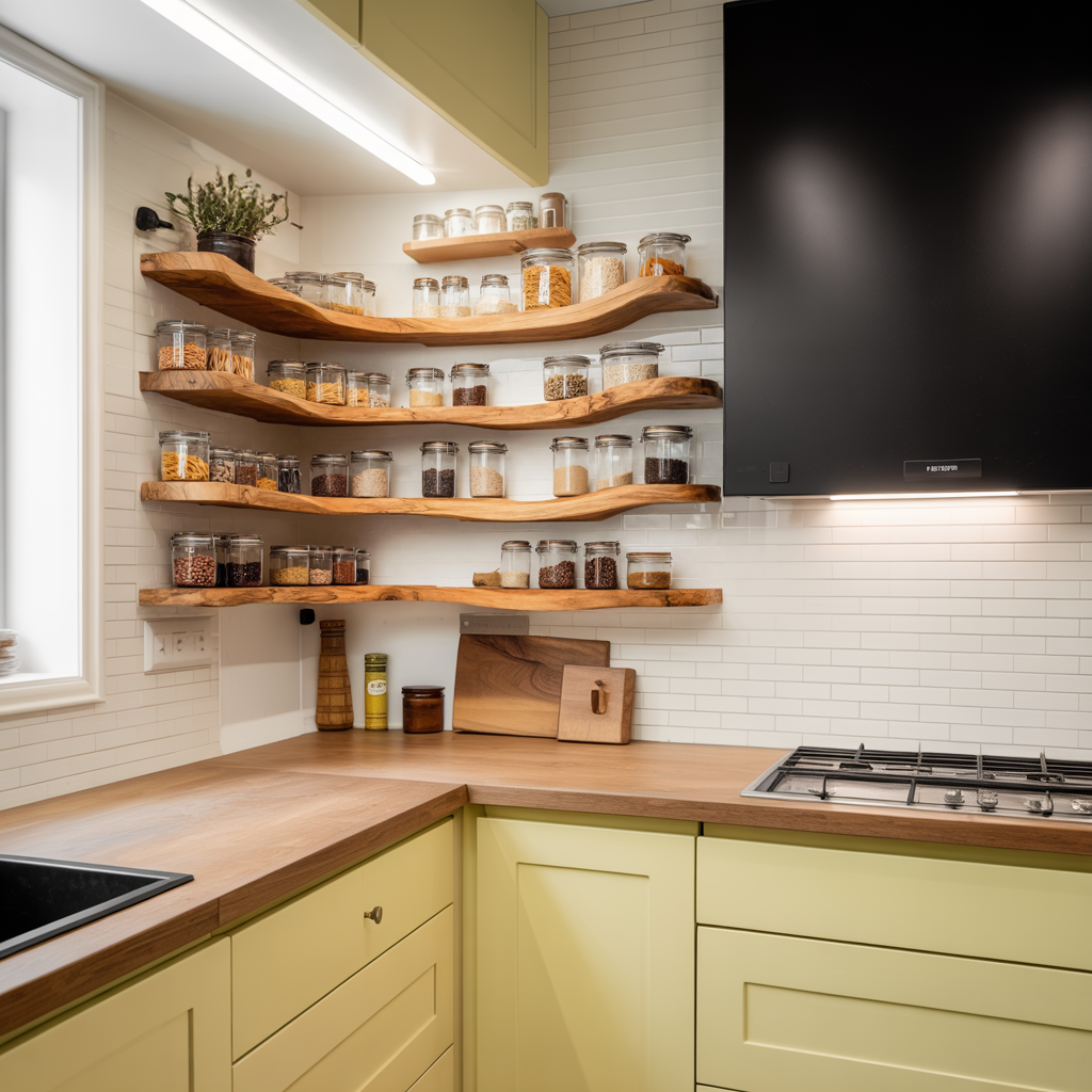 Mid Century Spice Storage Organizer For Kitchen Decor