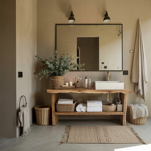 Rustic Live Edge Vanity For Natural Bathroom Vibes