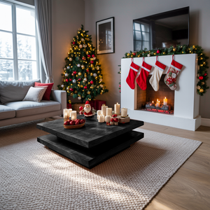 Mid Century Modern Coffee Table Solid Wood For Christmas Style