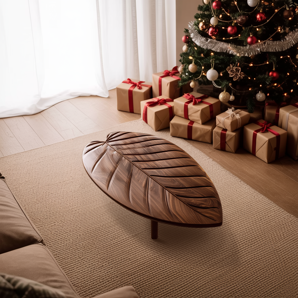 Rustic Solid Wood Coffee Table For Holiday Furniture Decoration