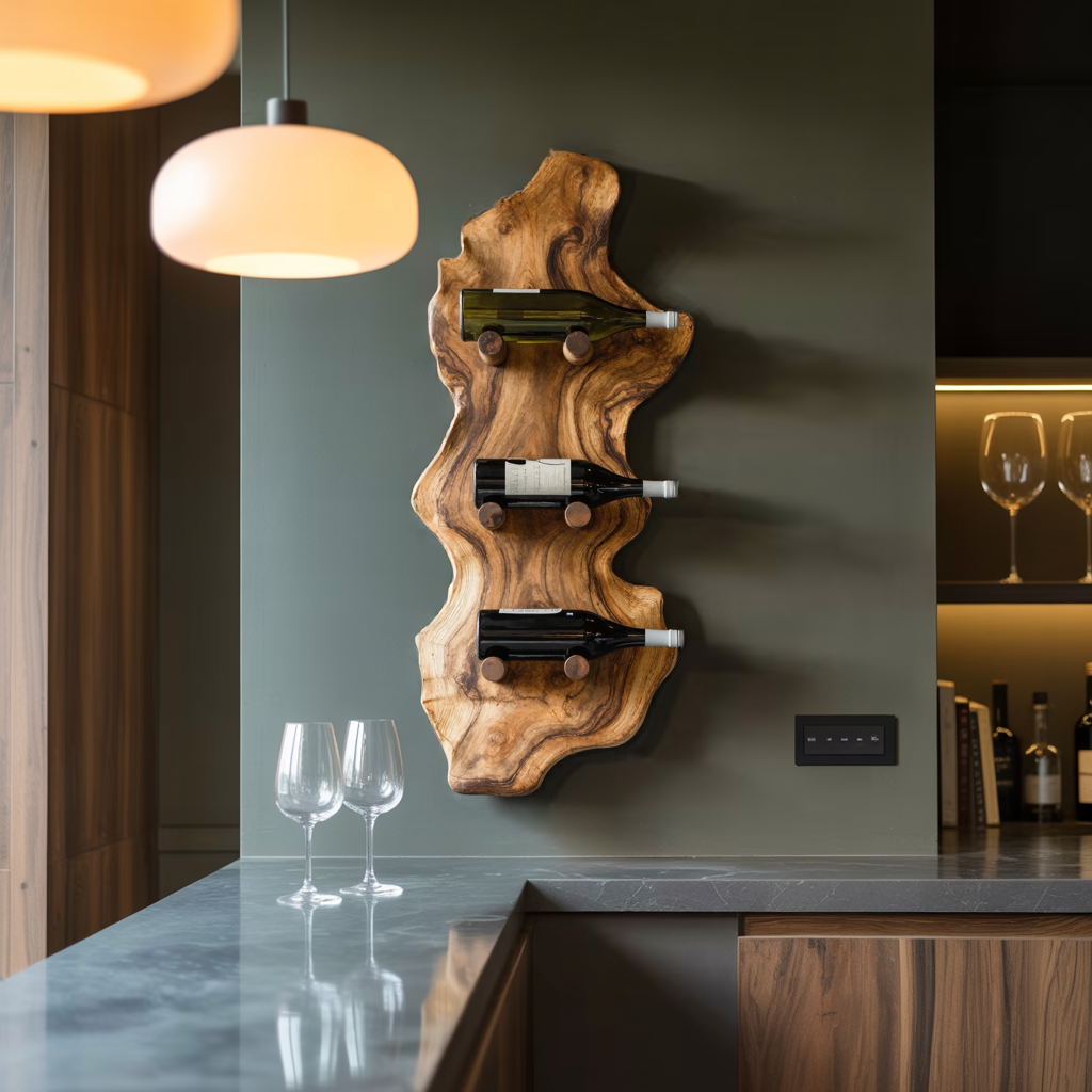 Farmhouse Wine Rack For Furniture Country Home Look