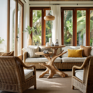 Rustic Live Edge End Table Entryway Design