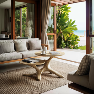 Mid Century Live Edge End Table Entryway Design