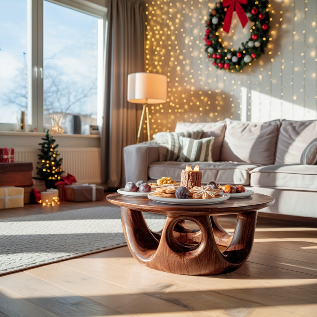 Mid Century Wooden Coffee Table For Stylish Living Room Furniture