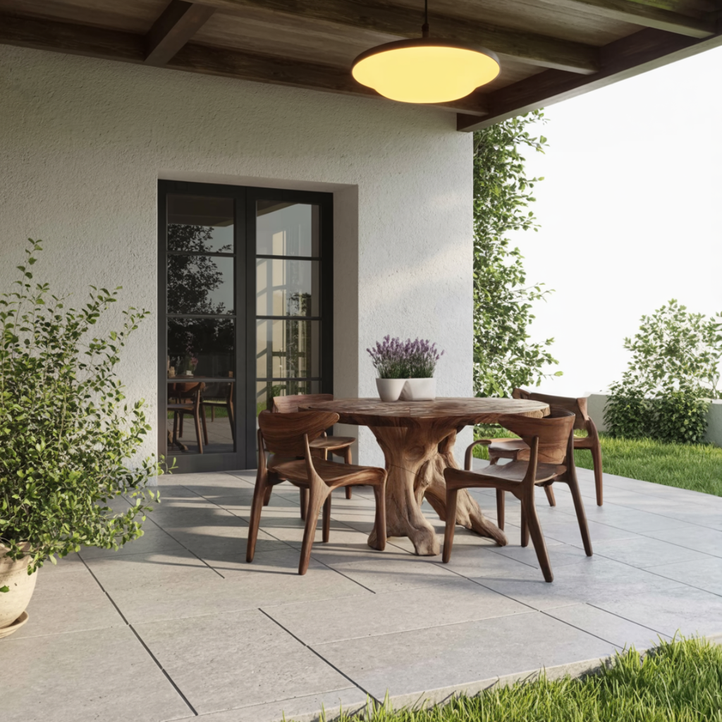 Mid Century Wood Dining Table For Kitchen Decor