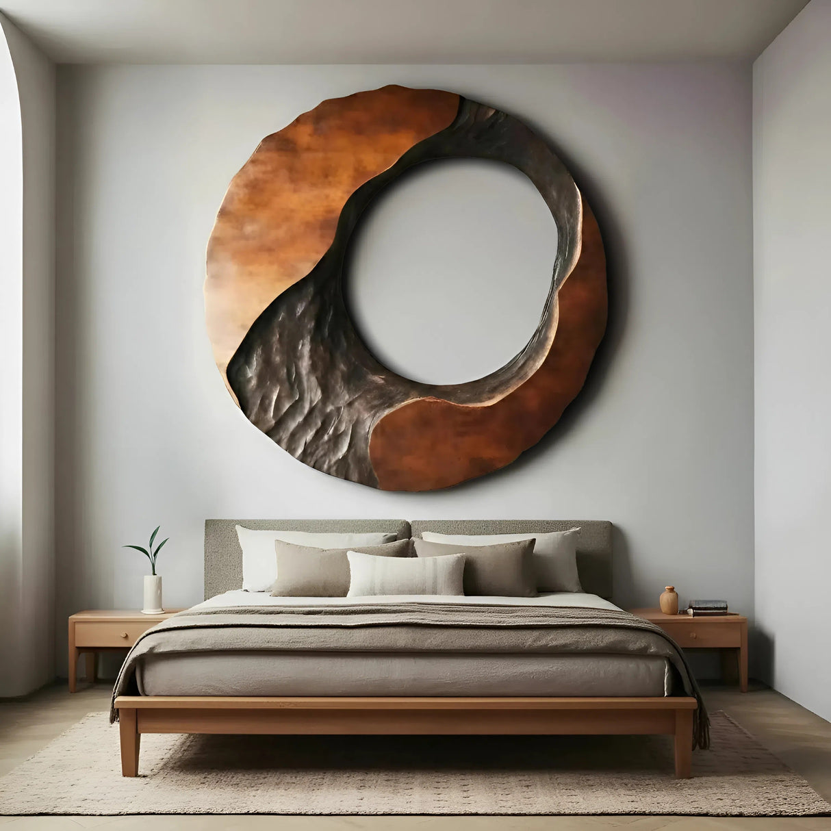 Rustic Live Edge Wall Art Sculpture For Entryway Design Space