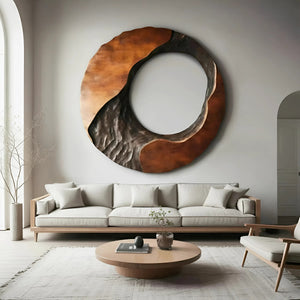 Rustic Live Edge Wall Art Sculpture For Entryway Design Space