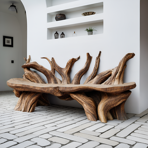 Mid Century Wooden Bench Outdoor Decor For Sleek Exteriors
