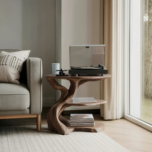 Handcrafted Wooden Media Stand Custom Living Room