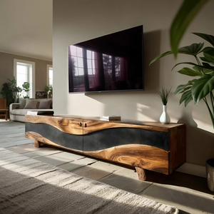 Handcrafted Solid TV Console For Bedroom Decor