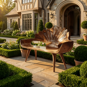 Natural Live Edge Wood Bench For Entryway Seating Area