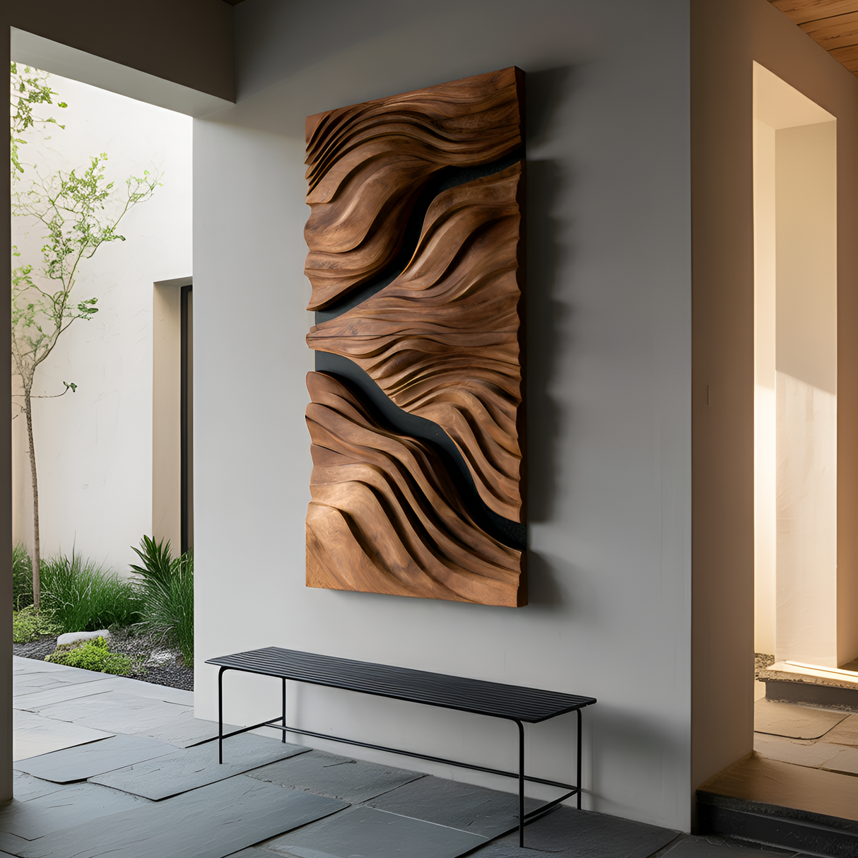 Organic Wall Sculpture For Living Space