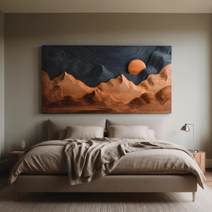 Sunrise Over Mountain Wall Sculpture For Home Decor