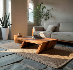 Unique Center Table With Rustic Charm For Living Room